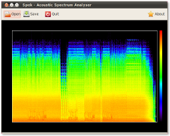 Spek showing an MP3 file